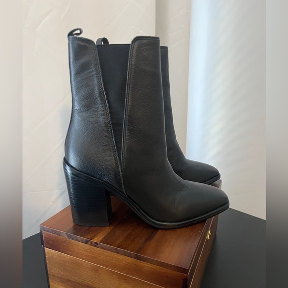 Marc Fisher Kristie Leather Booties - Picture 2 of 5